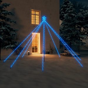 vidaXL Julgransbelysning inomhus/utomhus 576 LED blå 3,6 m