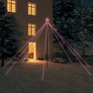 vidaXL Julgransbelysning inomhus/utomhus 800 LEDs flerfärgad 5 m