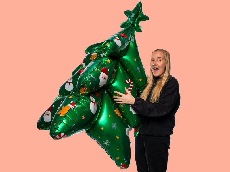 Folieballong Julgran Folieballong Julgran