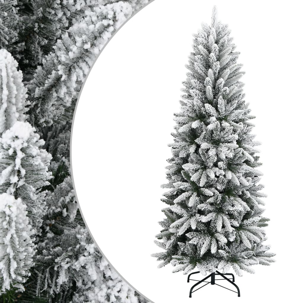 vidaXL Plastgran med snö 210 cm PVC&PE vidaXL Plastgran med snö 210 cm PVC&PE