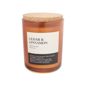 Doftljus med kork lock 450gr Amber