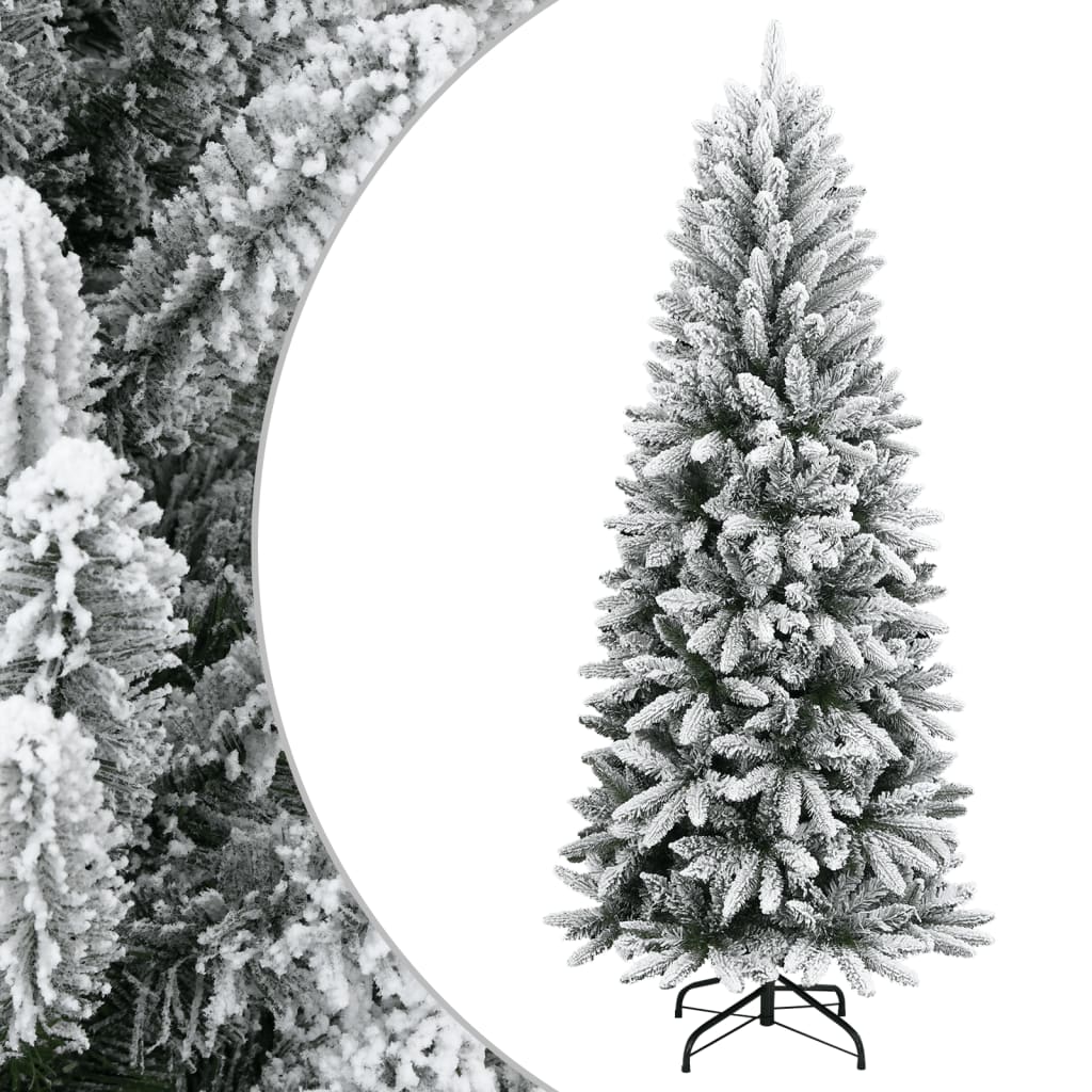 vidaXL Plastgran med snö 120 cm PVC&PE vidaXL Plastgran med snö 120 cm PVC&PE