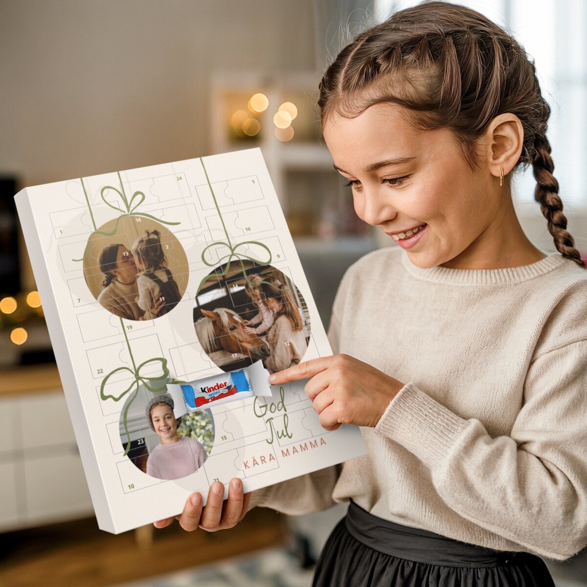 Personlig Kinder choklad adventskalender Personlig Kinder choklad adventskalender