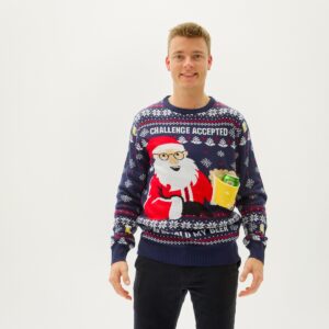 Årets jultröja 2025: Ho Ho Hold My Beer Sweater - Herr