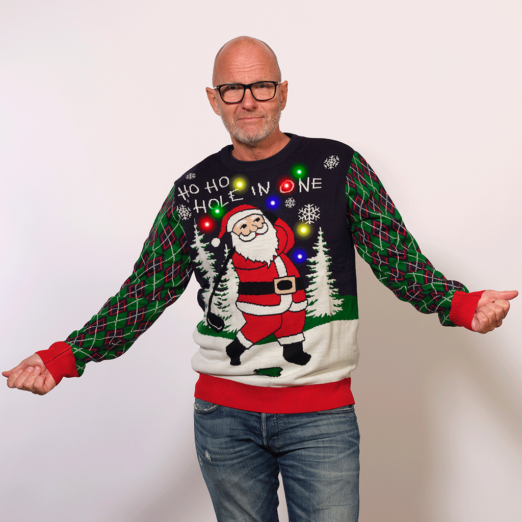 Årets jultröja 2025: Ho Ho Hole In One Jultröjan - Herr Årets jultröja 2025: Ho Ho Hole In One Jultröjan - Herr