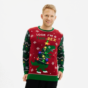 Årets jultröja 2025: The Tree-REX Sweater - Herr