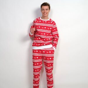 Årets jultröja 2025: Valentines Sweatsuit Röd - Herr.