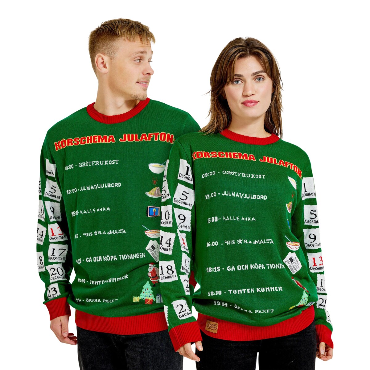 Jultröja Körschema Julafton - Large Jultröja Körschema Julafton - Large