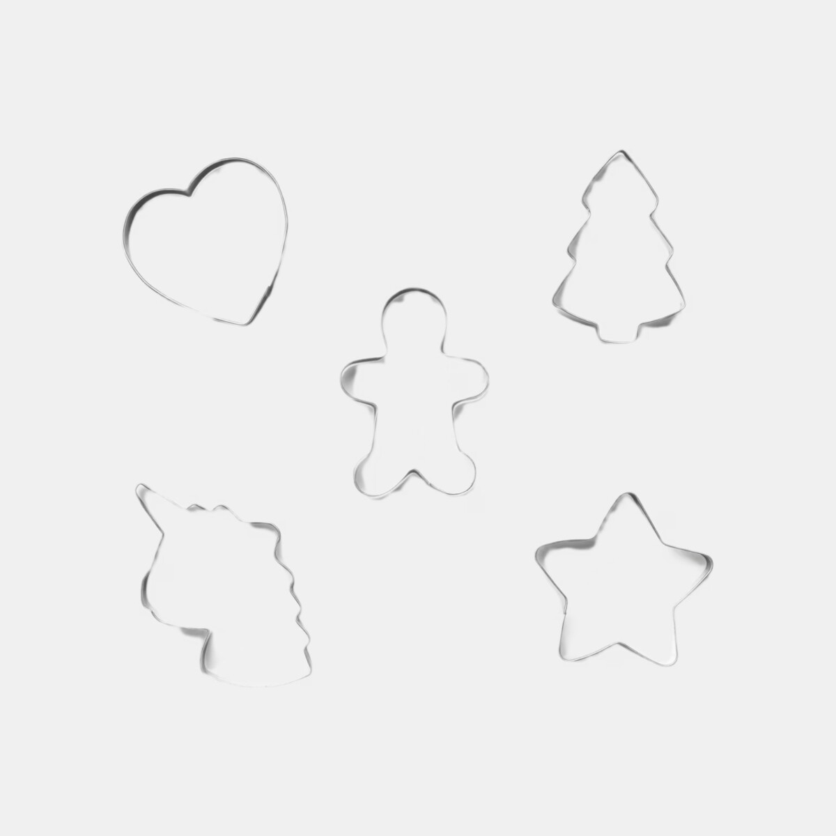 Pepparkaksform 5- pack Silver Pepparkaksform 5- pack Silver